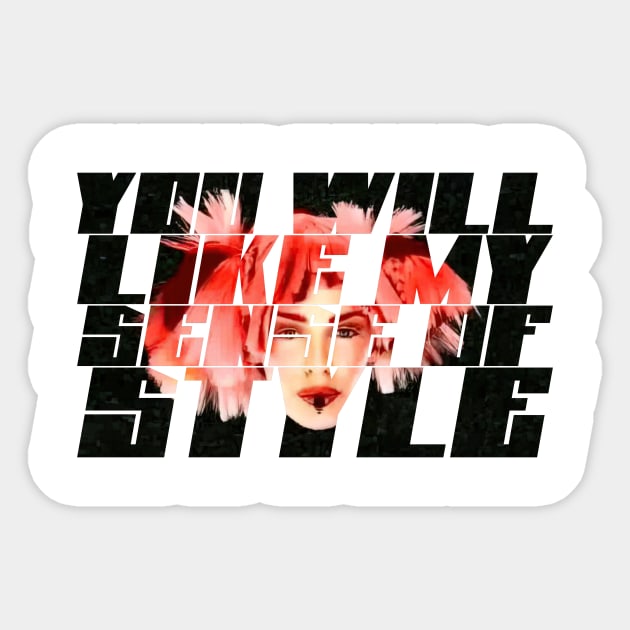 You Will Like My Sense Of Style - GBI - German Bold Italic Sticker by SNAustralia